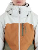 Miniatuur O'Neill, Carbonite ski-jas dames London Fog Colour Block bruin, groen, wit 