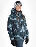 Miniatuur O'Neill, Z.E.N. Puffer Hybrid AA Jas gevoerd dames Blue Triangle Ikat Blauw 