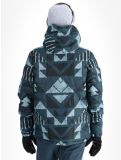 Miniatuur O'Neill, Z.E.N. Puffer Hybrid AA Jas gevoerd dames Blue Triangle Ikat Blauw 