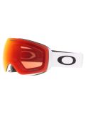 Miniatuur Oakley, Flight Deck M skibril unisex Matte White - Prizm Torch Iridium wit 