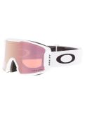 Miniatuur Oakley, Line Miner M skibril unisex Matte White - Prizm Sage Gold wit 