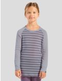 Miniatuur Odlo, Active Warm Eco FA Thermoshirt kinderen Misty Lilac - Gray Ridge Grijs, Roze 