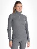 Miniatuur Odlo, Active Warm Eco GA Ski pully dames Odlo Steel Grey Melange Grijs 