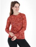 Miniatuur Odlo, Active Warm Eco Graphic thermoshirt dames Cinnabar bruin 