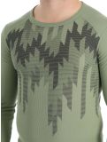 Miniatuur Odlo, Active Warm Eco Graphic thermoshirt heren Matte Green groen 