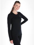 Miniatuur Odlo, Merino 200 thermoshirt dames Black zwart 