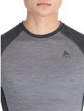 Miniatuur Odlo, Natural Performance PW 150 FA Thermoshirt heren Grey Melange - Dark Grey Melange Grijs 