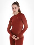 Miniatuur Odlo, Perfomance Warm Eco thermoshirt dames Spiced Apple bordeaux 