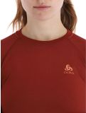 Miniatuur Odlo, Perfomance Warm Eco thermoshirt dames Spiced Apple bordeaux 