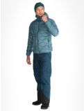 Miniatuur Peak Performance, M Helium Down Hood AD Midlayer (Dons) jas heren Hydro Fresh / Infinity Teel Blauw 