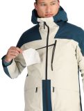 Miniatuur Peak Performance, M Vertical Gore-Tex 3L hardshell ski-jas heren Infinity Teel / Sand Fog beige, blauw 