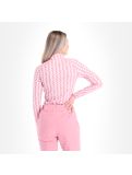 Miniatuur Peak Performance, Spirit Half Zip Printed thermoshirt dames pattern Roze