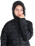 Miniatuur Peak Performance, W Helium Down Hood AD Midlayer (Dons) jas dames Black Zwart 