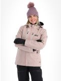 Miniatuur Picture, Aeron 3L hardshell ski-jas dames Shadow Gray roze 