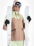 Miniatuur Picture, Sitkah ski-jas dames Lime Cream Roebuck bruin, groen 