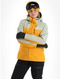 Miniatuur Picture, Sylva 3L hardshell ski-jas dames Autumn Blaze geel, groen 