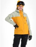 Miniatuur Picture, Sylva 3L hardshell ski-jas dames Autumn Blaze geel, groen 