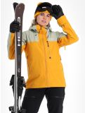 Miniatuur Picture, Sylva 3L hardshell ski-jas dames Autumn Blaze geel, groen 