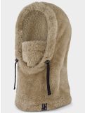 Miniatuur Poederbaas, Fluffy Balaclava skimasker unisex Sand beige 