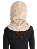 Miniatuur Poederbaas, Fluffy Balaclava skimasker unisex Sand beige 