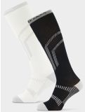 Miniatuur Poederbaas, Giftbox Ski Socks 2-pack skisokken 2-pack unisex Black White wit, zwart 