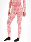 Miniatuur Poederbaas, Thermo Animal thermobroek dames Zebra Pink roze 