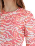 Miniatuur Poederbaas, Thermo Animal thermoshirt dames Zebra Pink roze 