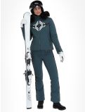 Miniatuur Poivre Blanc, Active Line W23-0800-WO/P ski-jas dames Print Ever Green groen 