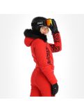 Miniatuur Poivre Blanc, Stretch Ski Overall ski overall dames leopard scarlet rood 