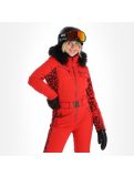 Miniatuur Poivre Blanc, Stretch Ski Overall ski overall dames leopard scarlet rood 