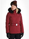 Miniatuur Poivre Blanc, Traditional 24PBH0801/WO AA Jas gevoerd dames Burgundy Red Rood 