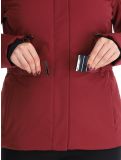 Miniatuur Poivre Blanc, Traditional 24PBH0801/WO AA Jas gevoerd dames Burgundy Red Rood 