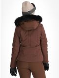 Miniatuur Poivre Blanc, Traditional 24PBH0802/WO AA Jas gevoerd dames Choco Brown Bruin 