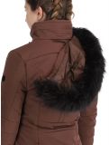 Miniatuur Poivre Blanc, Traditional 24PBH0802/WO AA Jas gevoerd dames Choco Brown Bruin 