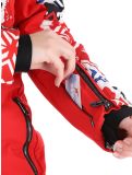 Miniatuur Poivre Blanc, Traditional 24PBH0831/WO/P DA Ski-overall dames Print Scarlet Red Rood 