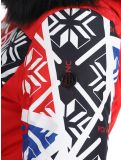 Miniatuur Poivre Blanc, Traditional 24PBH0831/WO/P DA Ski-overall dames Print Scarlet Red Rood 