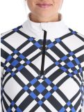 Miniatuur Poivre Blanc, Traditional 24PBH1940/WO/C GA Ski pully dames Cross Acid Blue Blauw, Wit 