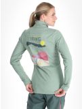 Miniatuur Protest, PRTLUNAR 1/4 zip GA Ski pully dames Green Baygreen Groen 