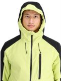 Miniatuur Quiksilver, Mission Block AA Jas gevoerd heren Celery Green Groen, Zwart 