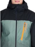 Miniatuur Quiksilver, Morton AA Jas gevoerd heren Gradient Iced Sea Spray Groen, Zwart 