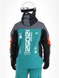 Miniatuur Rehall, Dennis-R winter anorak heren Teal green blauw, grijs 