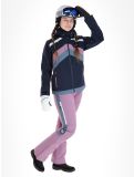 Miniatuur Rehall, June-R ski-jas dames Navy blauw, paars 