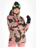 Miniatuur Rehall, Loiza-R winter anorak dames Camo Rose roze 