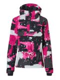 Miniatuur Rehall, Loiza-R-Jr. winter anorak kinderen Camo Abstract Brite Pink multicolor, roze 