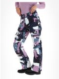 Miniatuur Rehall, Nori-R skibroek dames Camo Abstract Lavender multicolor, paars 