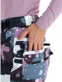 Miniatuur Rehall, Nori-R skibroek dames Camo Abstract Lavender multicolor, paars 