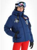 Miniatuur Rossignol, JC De Castelbajac Modul Down Bomber ski-jas dames Cosmic Blue blauw 