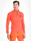 Miniatuur Rossignol, New Hero Classique 1/2 Zip GA Ski pully heren Neon Red Rood 