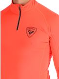 Miniatuur Rossignol, New Hero Classique 1/2 Zip GA Ski pully heren Neon Red Rood 