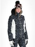 Miniatuur Rossignol, W Staci Print Puffy AA Jas gevoerd dames Black Zwart 